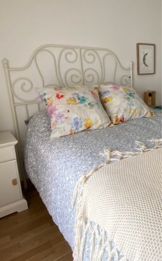 Cabecero forja blanco