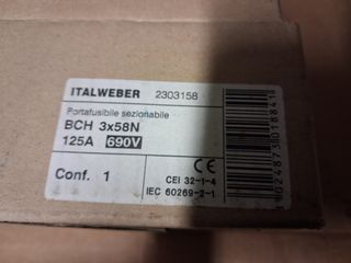 Portafusibile ItalWeber BCH 3x58N 125A
