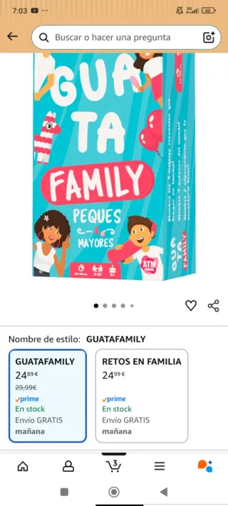 Juego de mesa familiar Guata Family