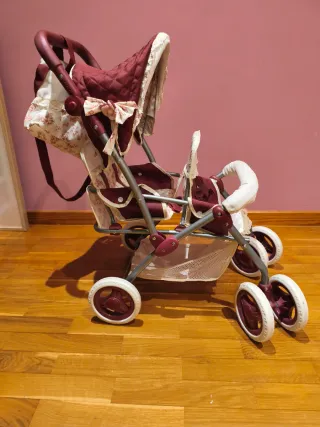 Carro de muñecas gemelar