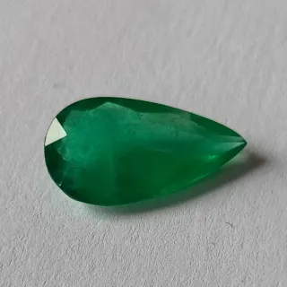 Emerald Smeraldo 3.24 ct a Goccia Certificato ALGT