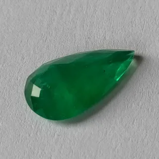 Emerald Smeraldo 3.24 ct a Goccia Certificato ALGT