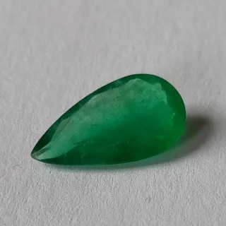 Emerald Smeraldo 3.24 ct a Goccia Certificato ALGT