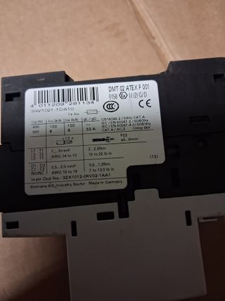 Siemens 3RV1021-1DA10 Interruttore