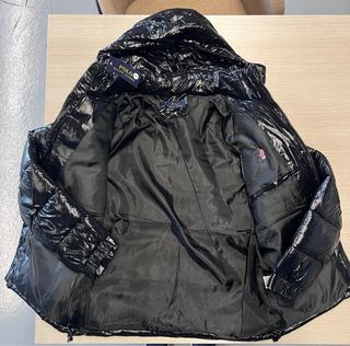 Abrigo brillante Ralph Lauren negro