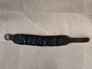 Cinturón elástico marrón