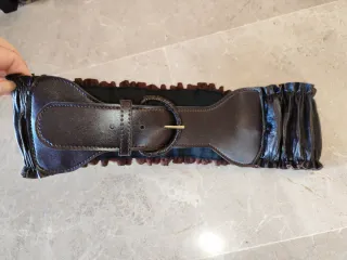 Cinturón elástico marrón