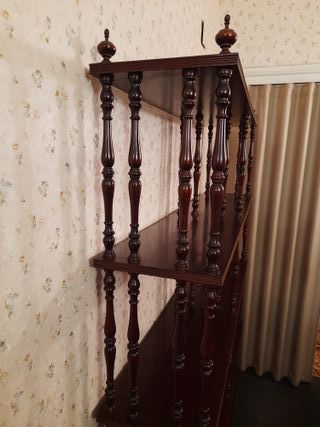 Estantería Suelo clásica 4 Baldas Color caoba