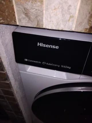 Lavadora Secadora Hisense Blanca, autodosis