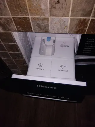 Lavadora Secadora Hisense Blanca, autodosis