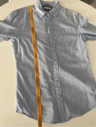 Camisa azul 100 x 100algodón