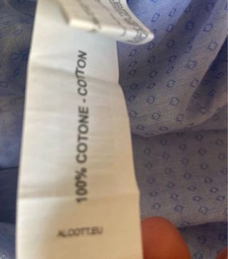 Camisa azul 100 x 100algodón