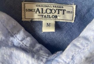 Camisa azul 100 x 100algodón