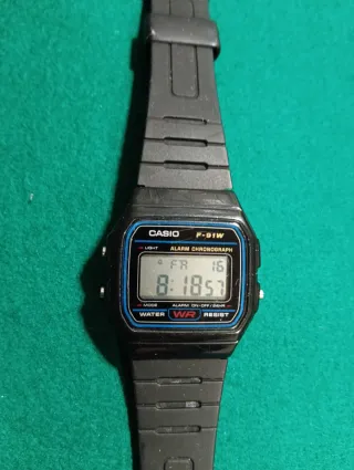 Reloj Casio F-91W Negro