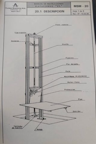 Montacargas 2 alturas