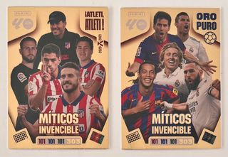 2 Cromos Panini Míticos Invencible Adrenalyn