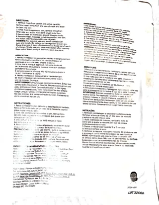 Mascarilla Refrescante Hidratante