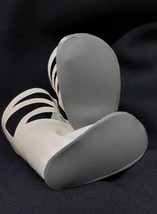 Botas NANCY tiras blancas