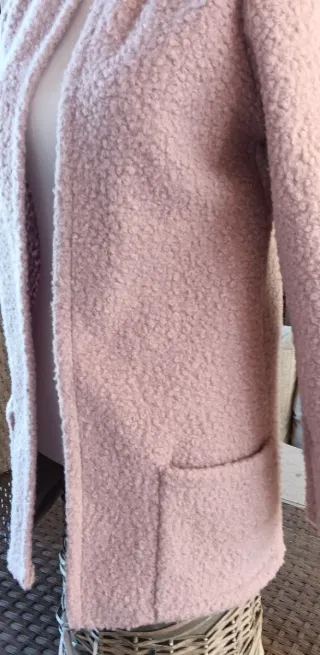 Chaqueta borrego rosa talla M