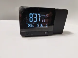 Despertador y Estación Meteorológica Negra