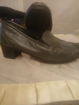 Mocassini donna vintage verdi