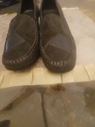 Mocassini donna vintage verdi