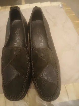 Mocassini donna vintage verdi