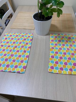 Mallas de bambú para mesa