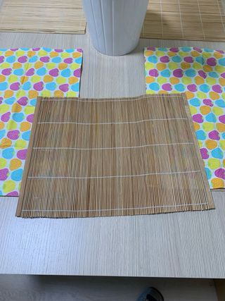 Mallas de bambú para mesa