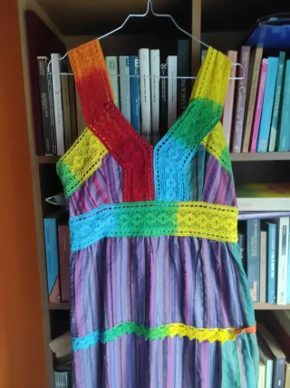 Vestito estivo donna arcobaleno tg l/xl