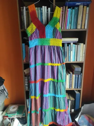 Vestito estivo donna arcobaleno tg l/xl