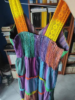Vestito estivo donna arcobaleno tg l/xl