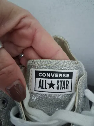 Converse donna platform argento n.36