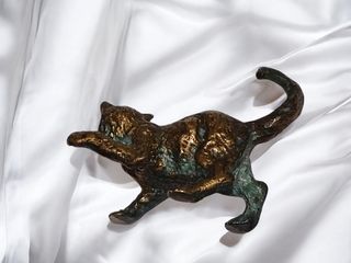 Miniatura Bronzo Gatto in Movimento