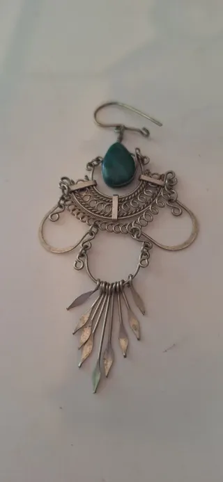 Pendientes Plata y Turquesa