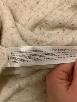 Vestido de punto Mango beige