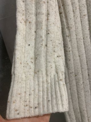 Vestido de punto Mango beige