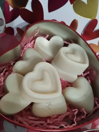Wax Melts figuras Corazón  Aroma Vainilla