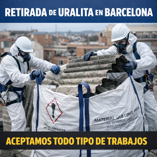 Retirada legal de uralita y amianto en Barcelona
