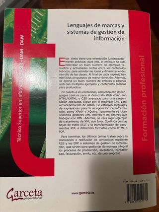 Lenguajes de marcas y sistemas de gestión de la...