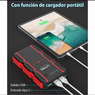 Arrancador moto coche... UTRAI 2500A 13800mAh