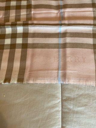 Sciarpa Burberry Check Rosa Beige
