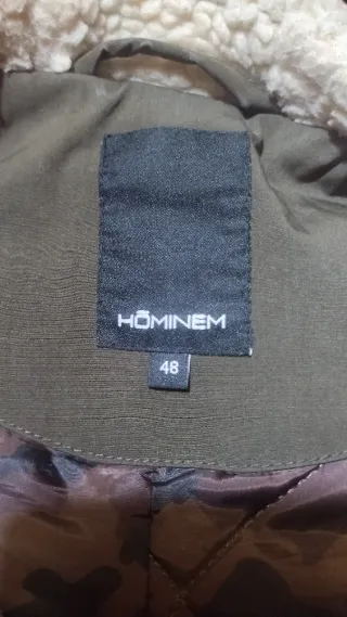 Chaquetón caballero 3/4 verde T.48 acolchado