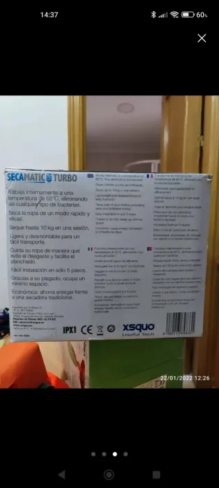 Secadora Portátil Secamatic Turbo