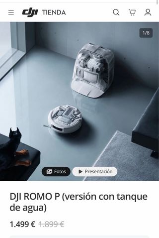 DJI ROMO P Robot Aspirador NUEVO