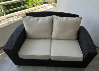 Sofá Terraza 2 Plazas con Cojines