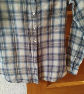 Camisa GAP Talla XS Cuadros Azul Blanco