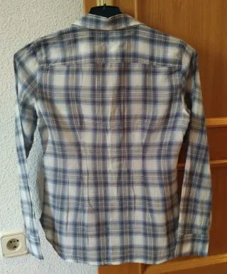 Camisa GAP Talla XS Cuadros Azul Blanco