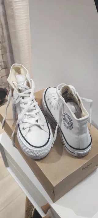 Zapatillas Jon Smith Blancas Lona Mujer/Hombre