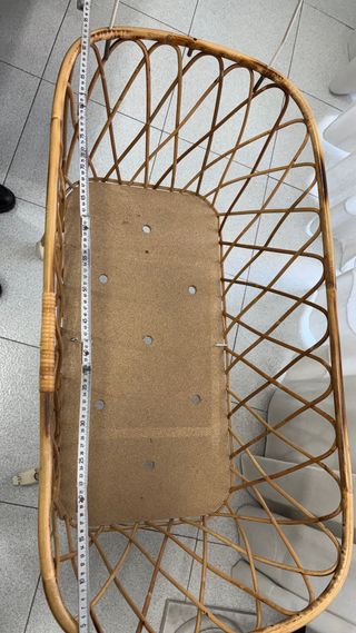 Culla in vimini con ruote
